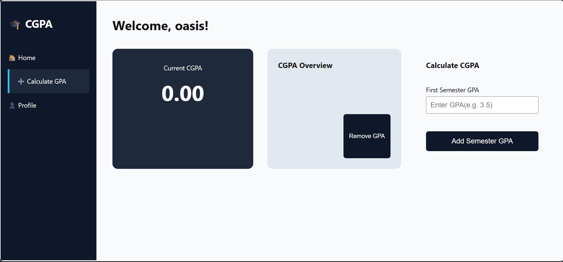 CGPA / GPA Tracker preview